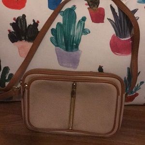 Valentina Beige and brown purse
